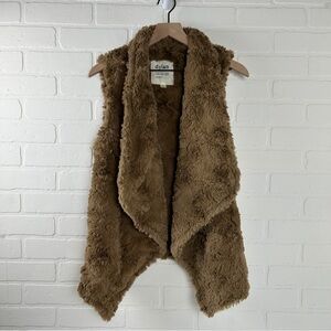 Dylan Tan Faux Fur Vest